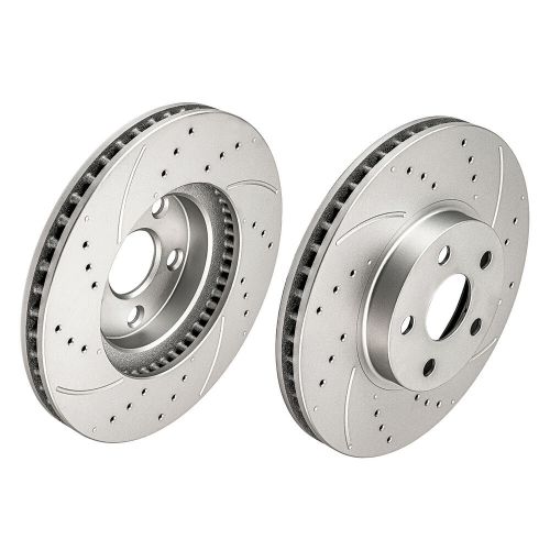 Front drilled brake rotors for pontiac vibe &amp; toyota matrix &amp; corolla 2003-2008