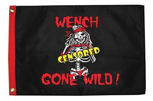 Taylor made pirate wench wild 12x18 nylon flag 1612