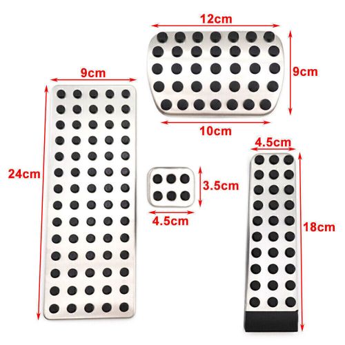 Gas brake rest pedal pad cover kits for mercedes-benz s e sl slk w124 cl clk g r