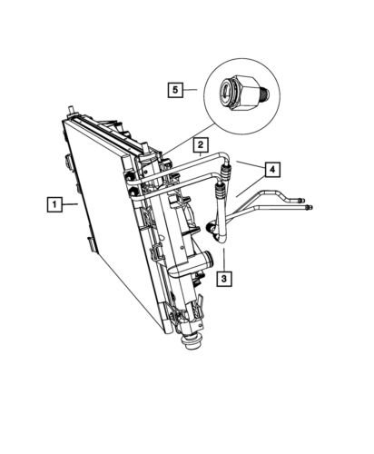 Genuine mopar transmission oil pressure line 5058363ad