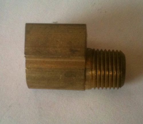 Brass 90 degree 1/8&#034; male npt to 1/4&#034; inverted female be125250if @ speed tech