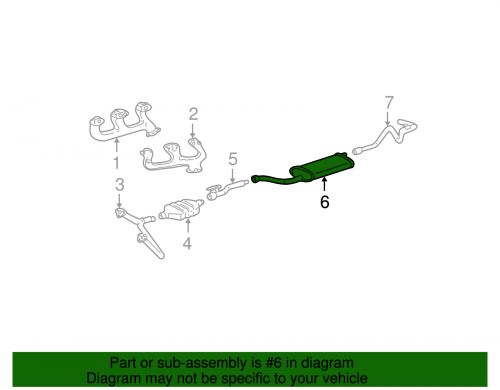 Genuine gm exhaust muffler 15009716