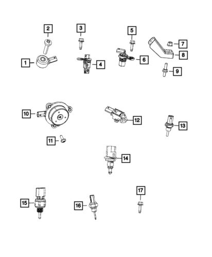 Genuine mopar knock sensor 68577697aa