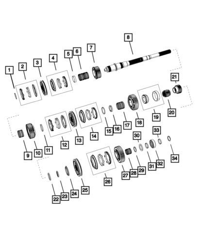 Genuine mopar bearings 68027839aa