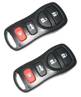 2x four buttons replacement remote cases for nissan altima armada maxima 350z 