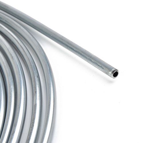 1pc 25ft 3/16 brake line kit steel tube roll silver flexible with 16*fittings