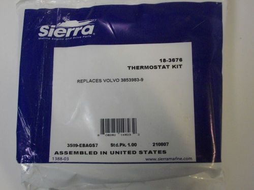 Sierra 18-3676 140 degree thermostat kit replaces volvo penta 3852983