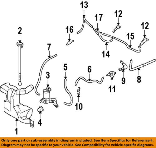 Honda oem 76841tm8a01 washer-windshield-washer reservoir