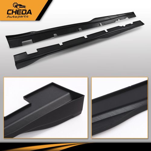 Fit for 2015-2023 dodge charger side skirts rocker panel body kit matte black