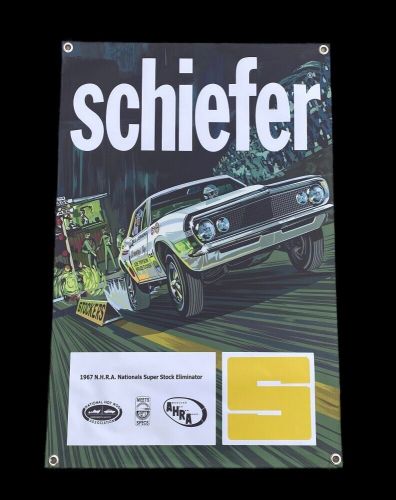 Schiefer clutches and flywheels catalog cover jenkins 2&#039;x3&#039; vinyl banner nhra