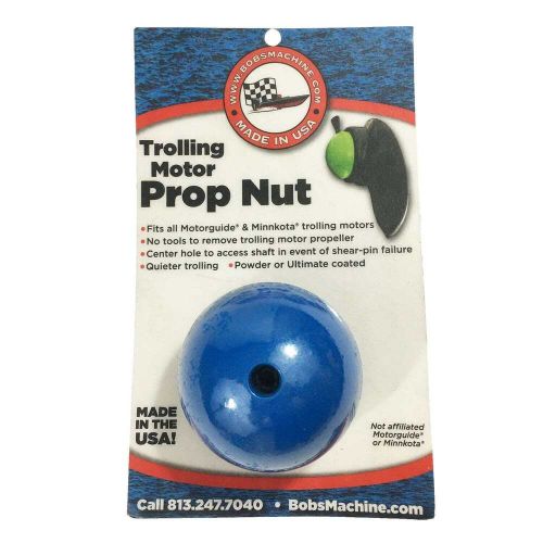 Bob&#039;s machine 312-200004 blue motorguide/minnkota trolling motor prop nut