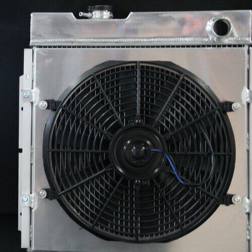 3row aluminum radiator+ fan shroud fit ford mustang falcon mercury 63-66 at 130