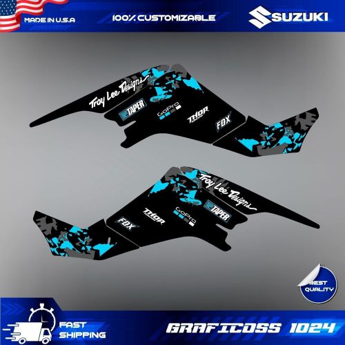 Ltz 400 suzuki wrap graphics stickers kit decals atv quad 2003 - 2008