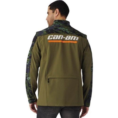 Can-am performance softshell jacket - army green/camo sz xl