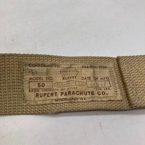 Cessna rupert parachute seat belt belt model 50 rat rod hot grey not matching