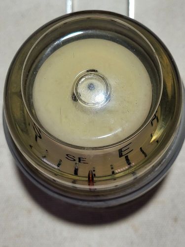 Vintage air way dashboard floating compass with bracket auto boat truck, ex cond