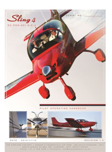 Airplane factory sling 4 pilot operating handbook