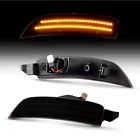 2x smoked lens led side marker turn signal lights for mazda miata mx-5 2016-2022