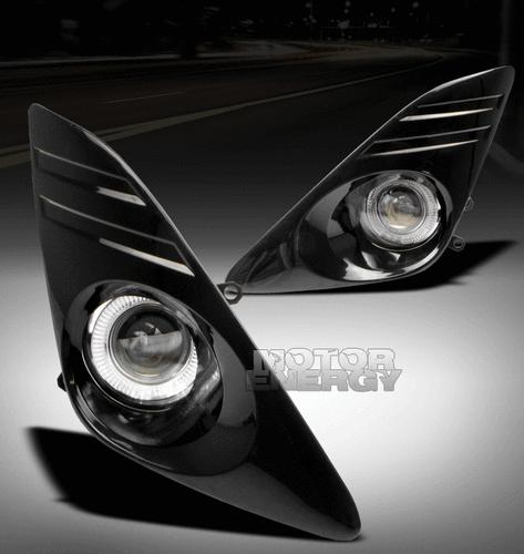 2012-2013 toyota camry bumper driving halo projector fog lights w/harness+switch