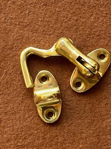 Taco 3&#034; brass folding door hook