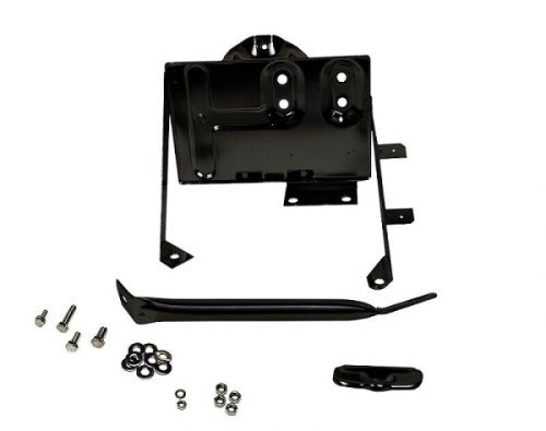 Kentrol 76-86 jeep cj battery tray with support arm - powdercoat black