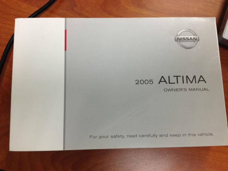 2005 nissan altima owner's manual