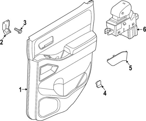 Genuine nissan door trim panel 82900-9bu4a