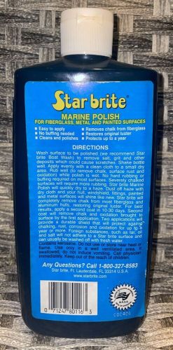 New star brite marine polish 16 fl oz formulated for fiberglass &amp; aluminum boats