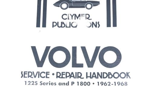 Clymer a-220 volvo 122s series p1800 service repair handbook