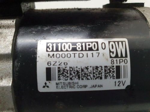 Suzuki swift starter motor 1.0 petrol 5 speed manual 2017 31100-81p00