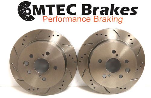 Volkswagen amarok 3.0 tdi 12-21  rear drilled grooved brake discs 300mm