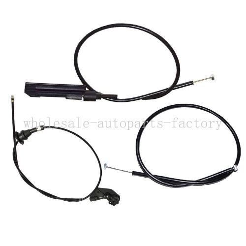 3pcs engine bowden cable hood release wire fit for bmw 5 series e39 1995-2004