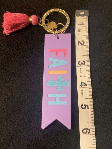 Simply southern acrylic 6” long faith keychain keyring