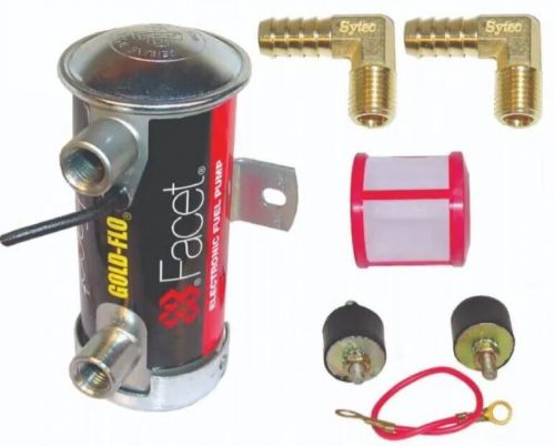 Facet red top cylindrical fuel pump retail kit (8mm tails)