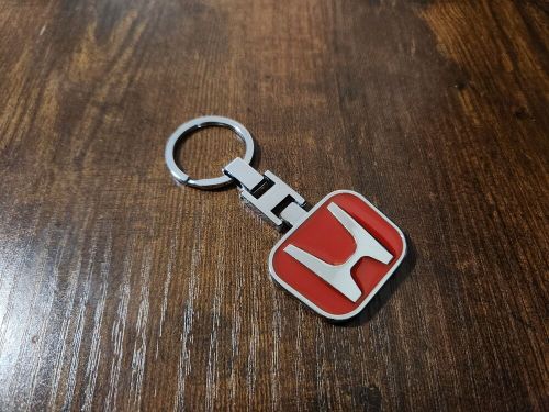 Honda type-r chrome and red jdm integra dc5 civic prelude classic keychain japan