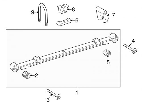 Genuine mercedes-benz u-bolt 906-325-13-47