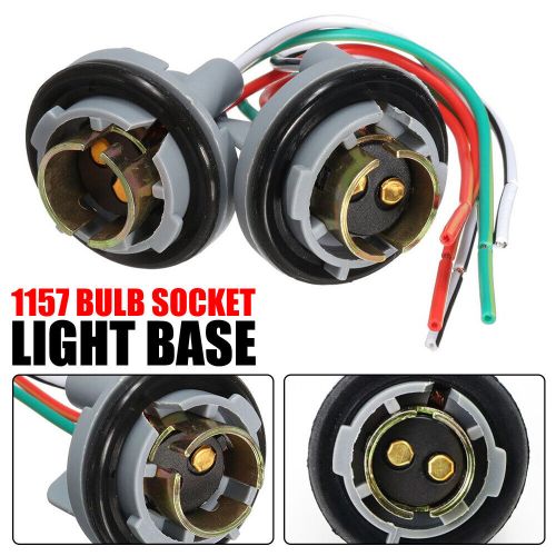 2pcs universal wire female socket 1157 u two harness led stop brake repair plug