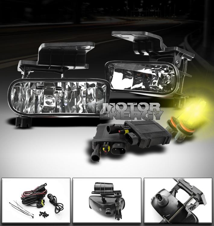 1999-2002 silverado/2000-2006 suburban tahoe bumper fog lights+3000k hid+harness