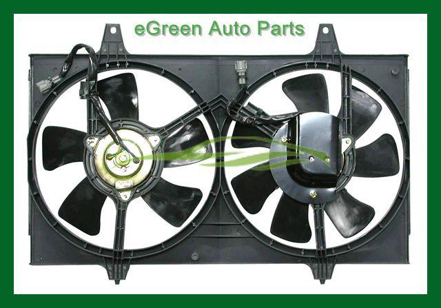 97-99 i30 radiator & a/c fan round plug dual fan