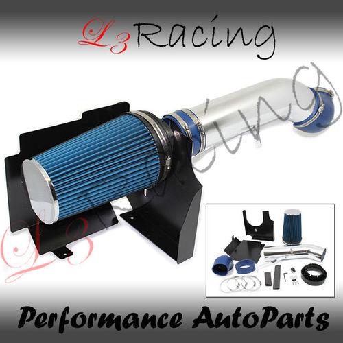 02-06 escalade v8 cold shield air intake kit+ blue filter