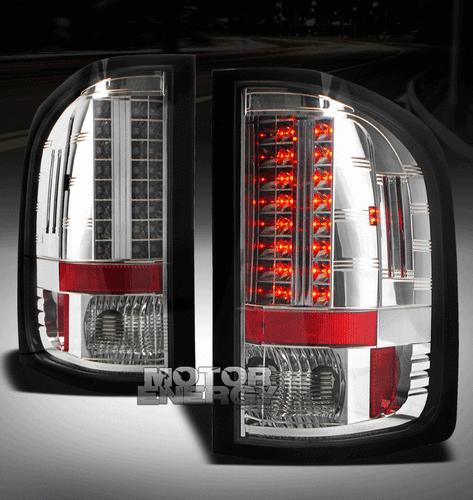 2009-2010 chevy silverado 1500 2500 3500 led altezza tail brake light lamp clear