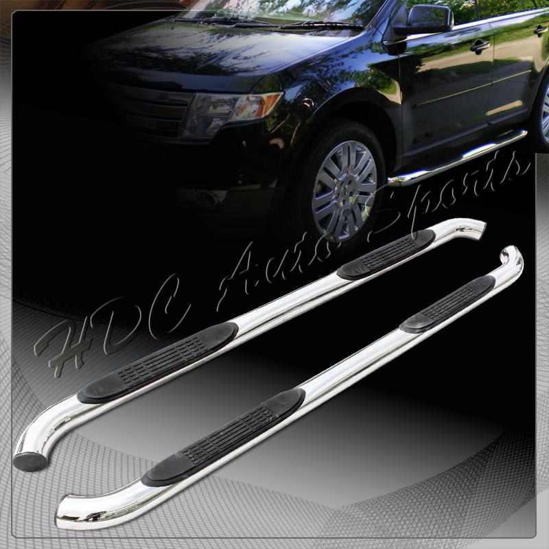 2007-2010 ford edge lincoln mkx stainless steel rail nerf side step bar board