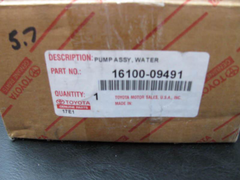 Toyota water pump kit 16100-09491 tundra,sequoia, +landcruiser see description