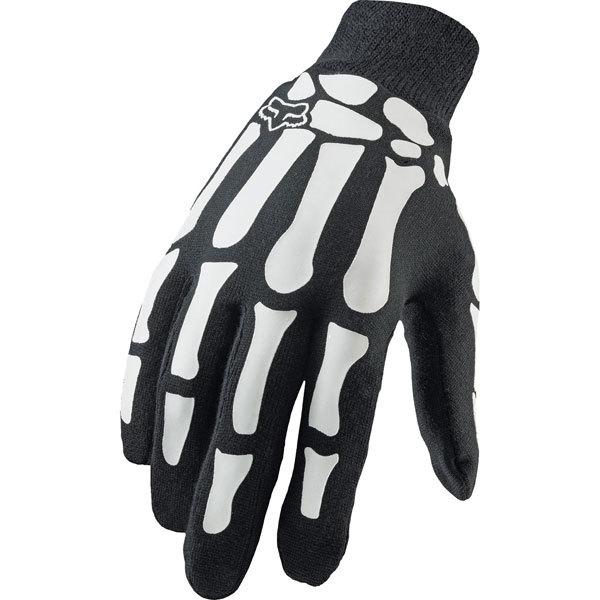 Black xl fox racing mudpaw bones gloves 2013 model