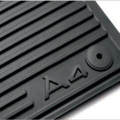 09> audi a4, a4 avant front floor mat set rubber mats all-weather