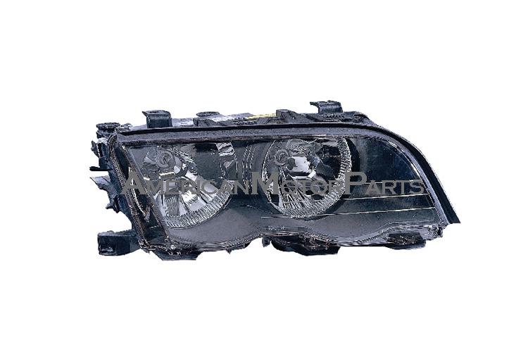 Right passenger side replacement headlight w/o hid type 99-01 bmw e46 3-series