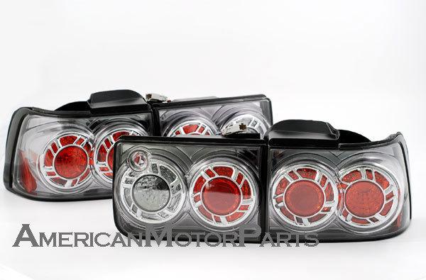 Depo pair euro gun metal style altezza tail lights 92-93 honda accord 4dr sedan