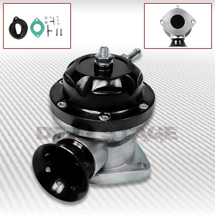 Type-rs 30-psi 2-bolt universal adjustable turbocharger jdm blow off valve black