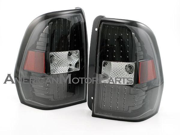 Depo pair euro style black altezza tail lights w/ led 02-08 chevy trailblazer