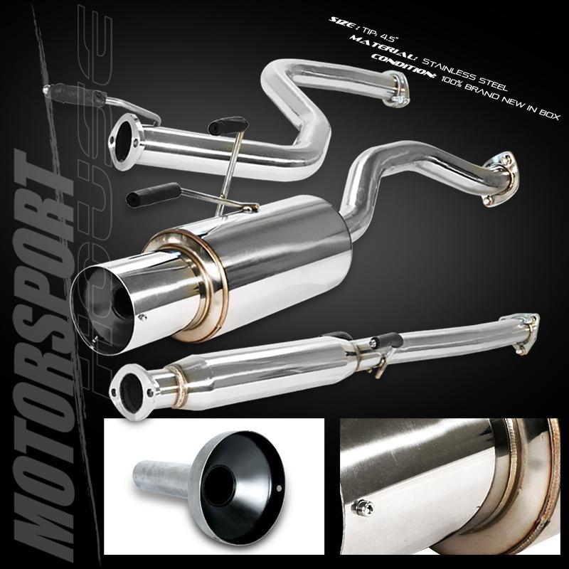 96 97 98 99 00 honda civic sedan coupe catback exhaust muffler system ex dx